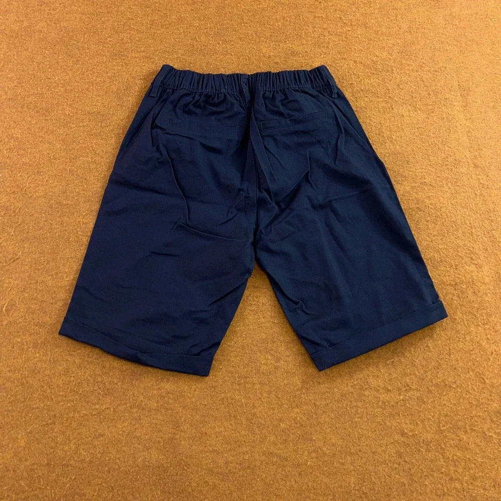 Old Navy Boys XL 14-16 Navy Blue Bermuda Chino Uniform Shorts NWT